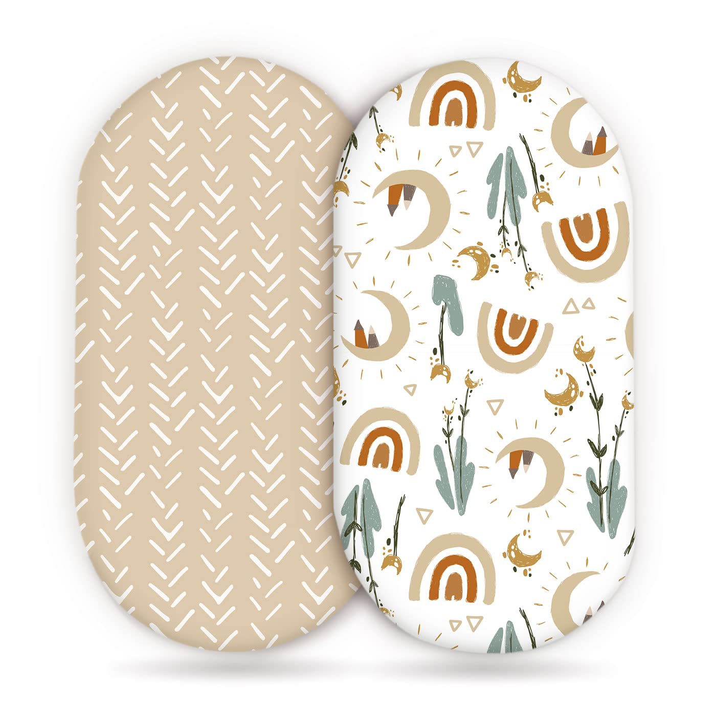 Elastic Printed Fitted Sheet for Baby Cradle & Changing Table