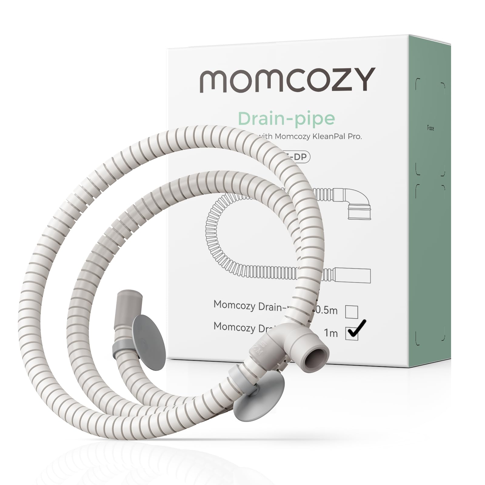 Momcozy Soft & Safe Drain Hose for KleanPal Pro Baby Bottle Washer – Flexible Durable Replacement Accessory for Easy Water Drainage (1M)
